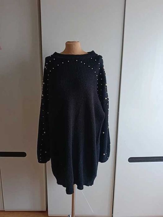 Sweter damski rozmiar 2XL z perełkami