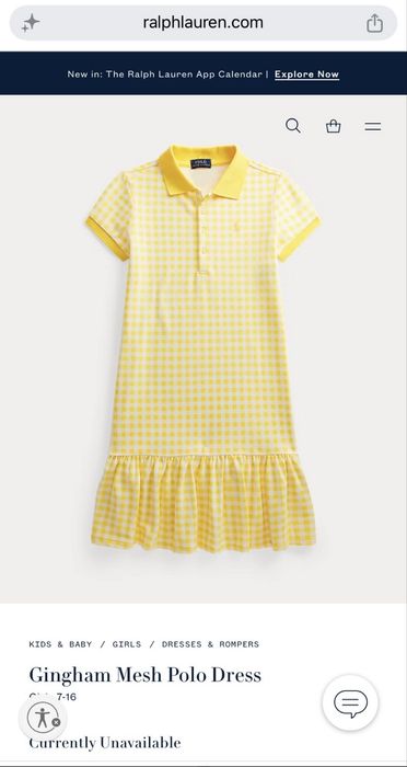 Плаття Polo  Ralph Lauren на дівчинку  8-10 років