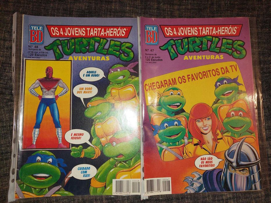 Coleção completa “Os 4 Jovens Tarta-Heróis / Turtles Aventuras”