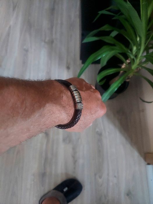 Stylowa modna bransoletka męska