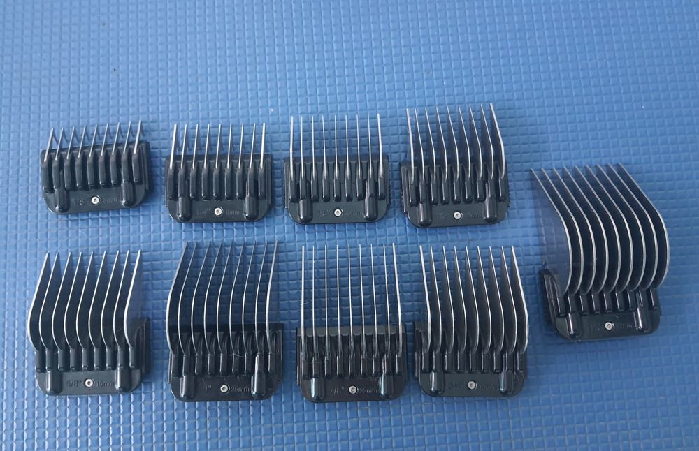 Heiniger Snap-On - zestaw 9 nasanasadek w kasetce sprzęt groomerski