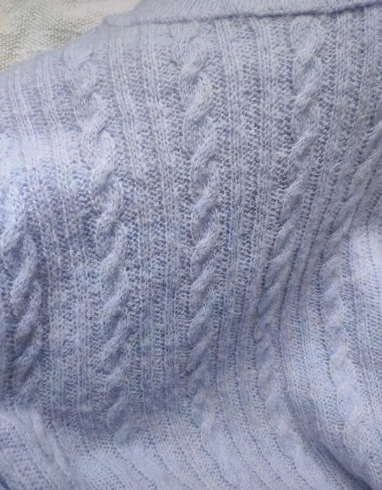 Liliowy sweter półgolf oversize Mango rozmiar S, 36
Długość całkowita