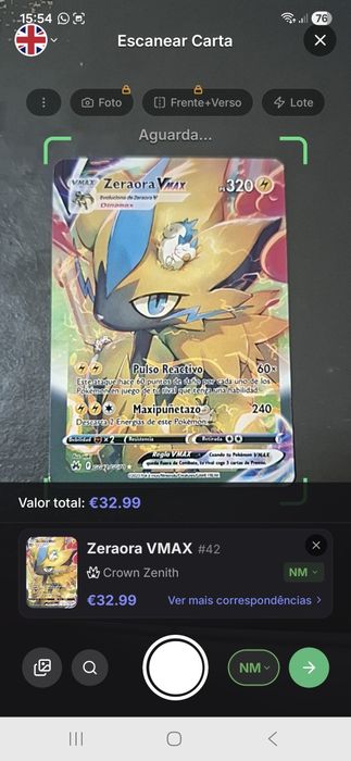 Cartas pokemon coleccionáveis