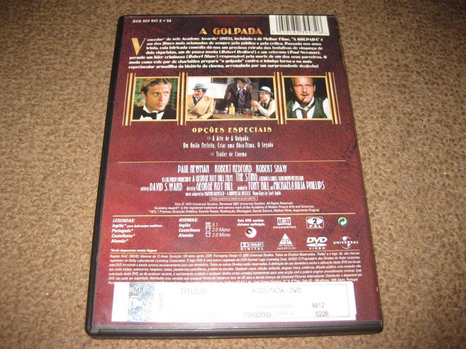 DVD "A Golpada" com Paul Newman/Raro!