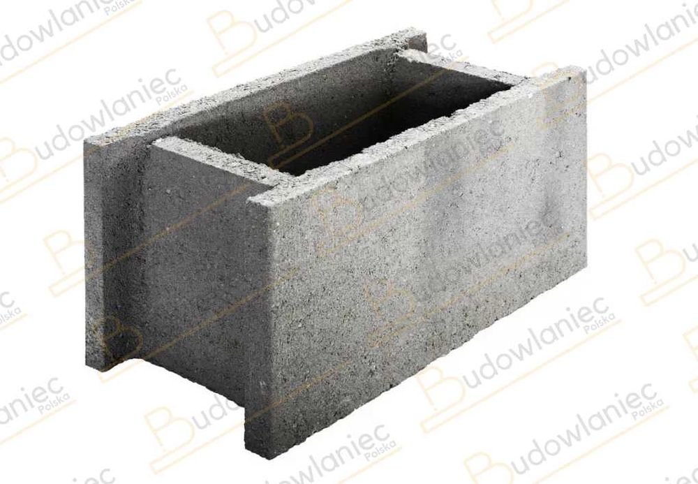 Pustak betonowy Szalunkowy zalewowy 25x25x50cm+ dost.HDS