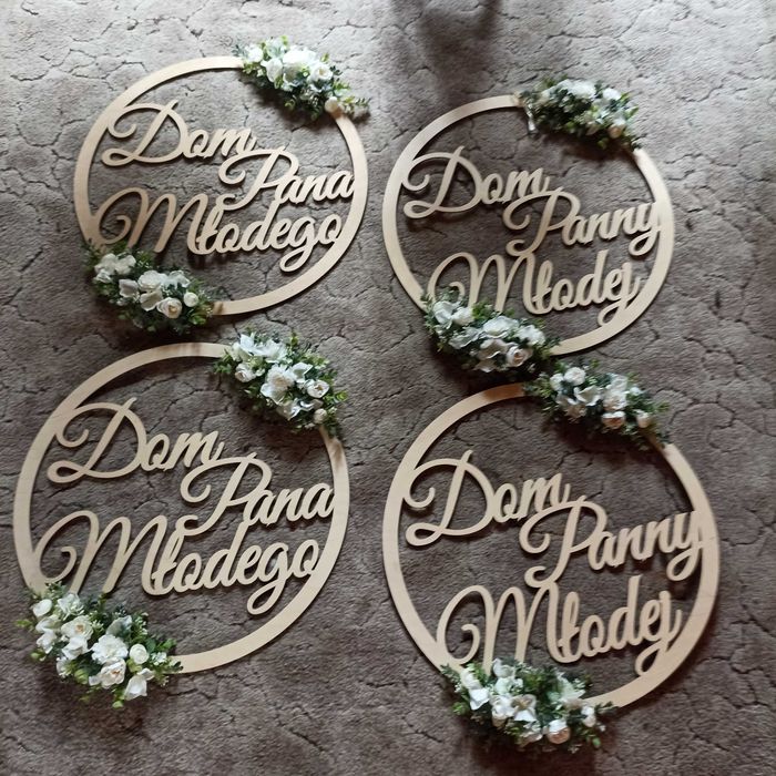 Obręcze weselne - Dom Pani Młodej / Pana Młodego