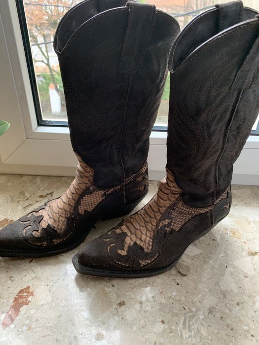 Buty kowbojki skora