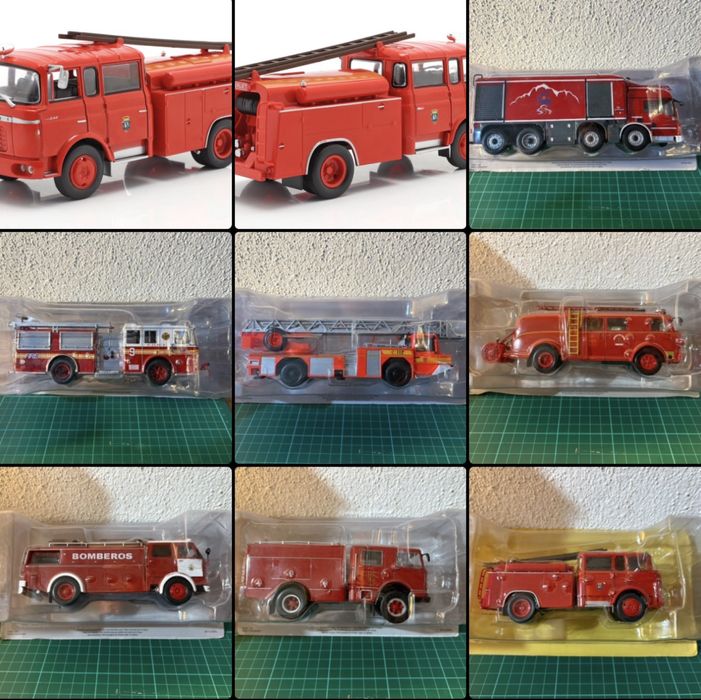 Miniaturas Veículos de Bombeiros à Escala 1/43 Novos