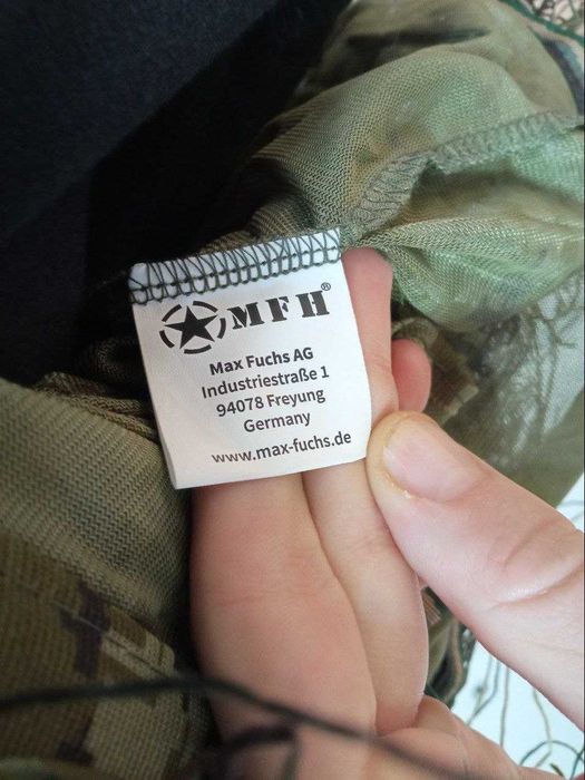 Маскувальний костюм гіллі: куртка, штани, маска MFH Camo Suit Woodland