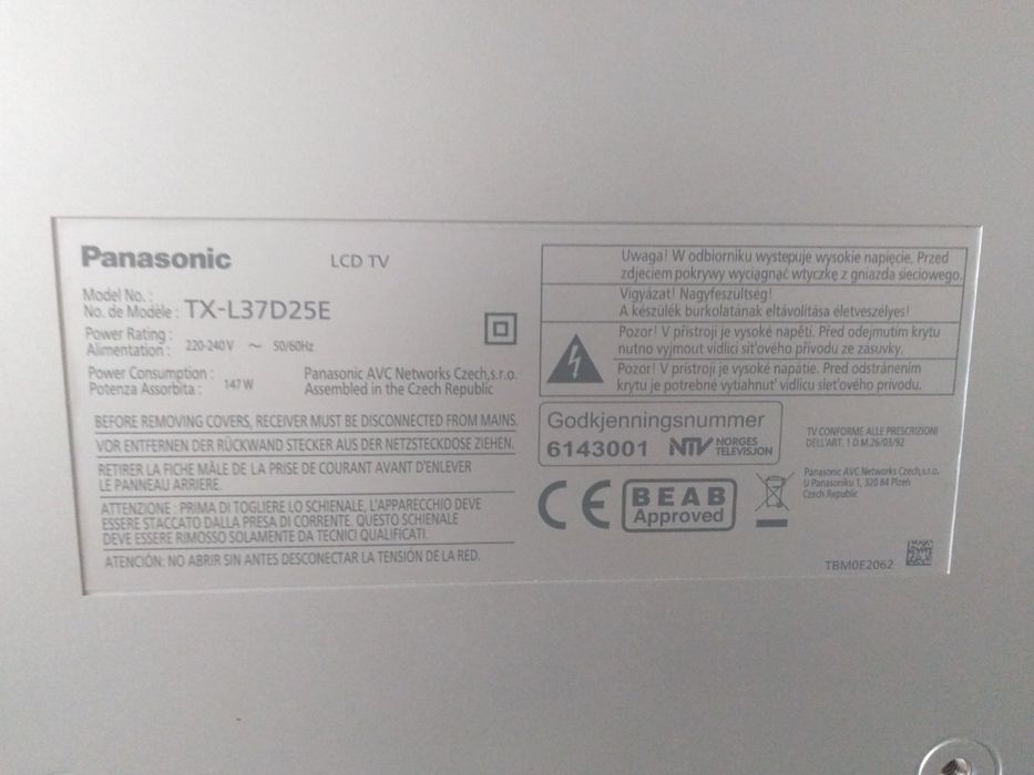 Телевизор Panasonic 37'' Смарт ТВ .