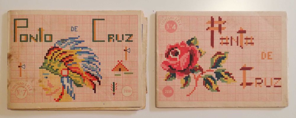 Ponto de cruz revista antiga
