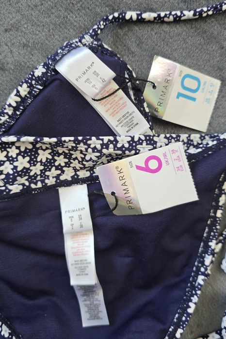 Купальник роздільний, квітковий принт, primark, xs-s розмір.