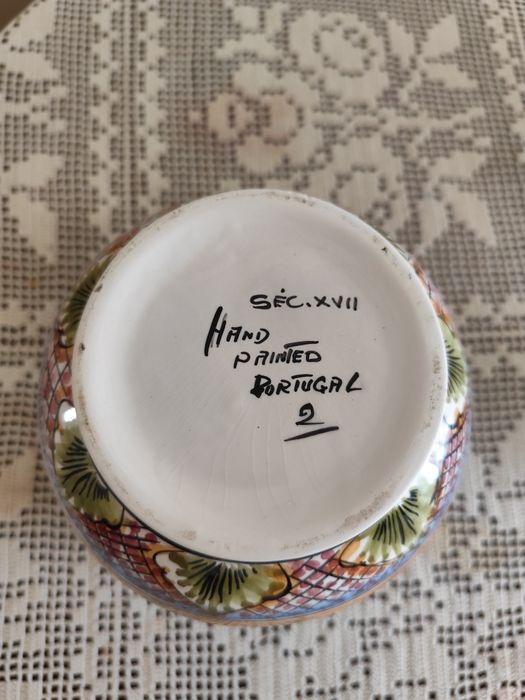 Pote decorativo em loiça