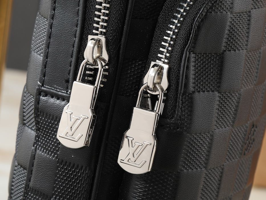 Louis Vuitton Avenue сумка мужская унисекс черная коричневая оригинал