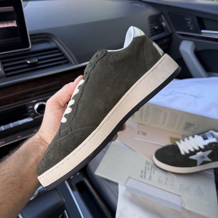 Жіночі кеди кросівки голден гус замша Golden Goose green premium