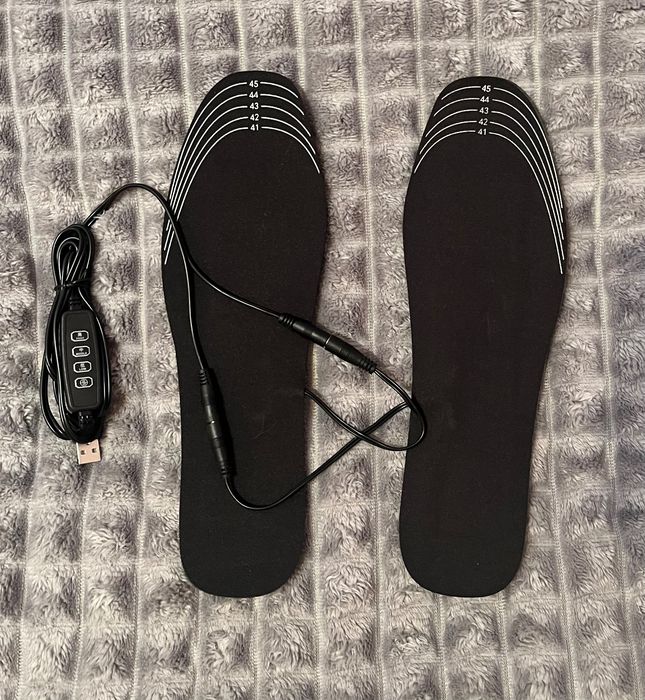 Устілки з підігрівом від USB повербанку стельки с подогревом у взуття