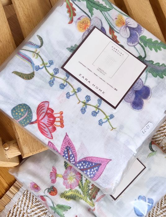 Декор вікон фіранки Zara Home 100% льон