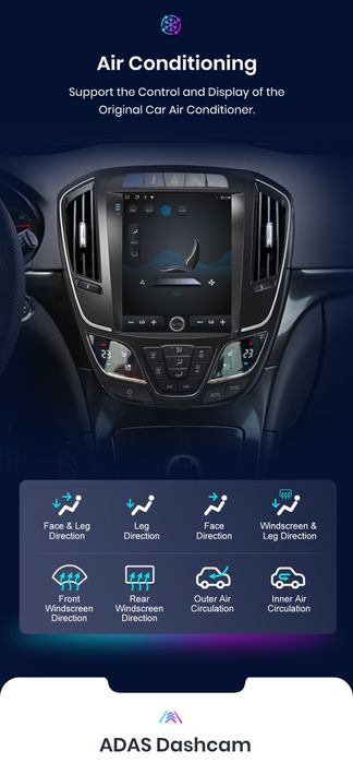Rádio Vertical 9,7 Android Auto Opel Insignia Carplay GPS wifi BT novo