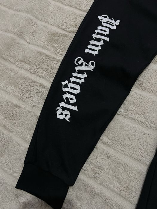Palm Angels x Moncler (M) жіночі спортивні штани брюки чорні на манжет