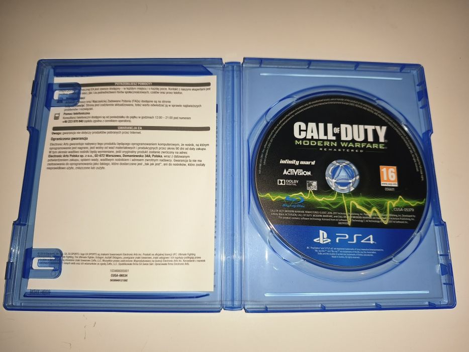 Gra Ps4 Call of Duty Modern Warfare PL gry PlayStation 4 Sniper Crash