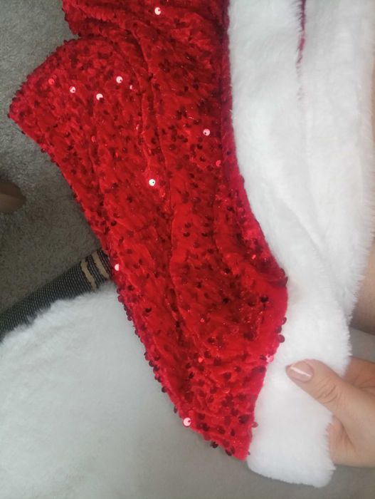 Sukienka z kokardą i błyskiem,XL