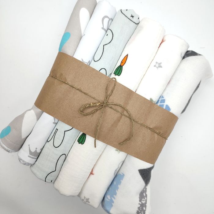 Дитячі пелюшки муслінові, бавовняні, байкові, непромокаючі пеленки