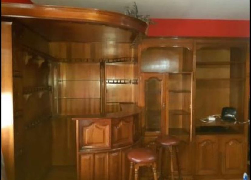 bar de madeira para sala