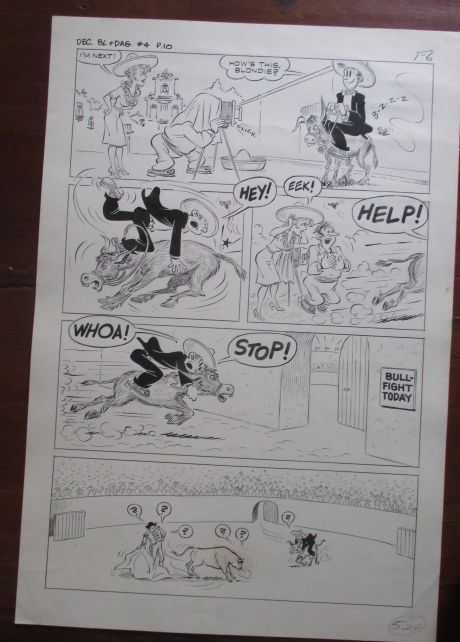 1965 Blondie & Dagwood - banda desenhada - Chic Young - arte original