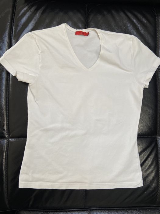 Bialy t-shirt basic rozmiar S
