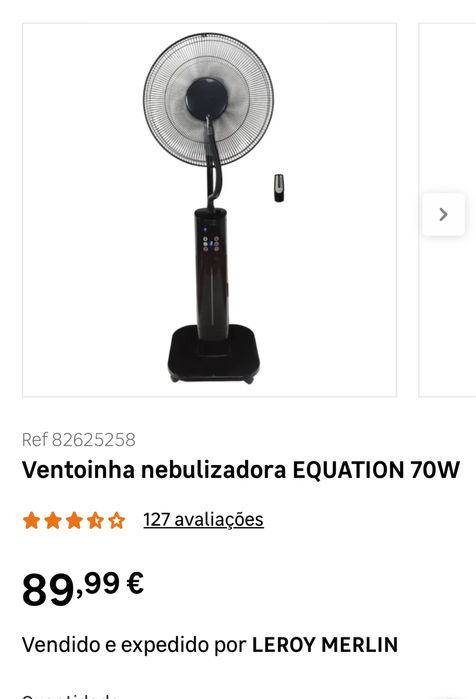 Ventoinha nebulizadora