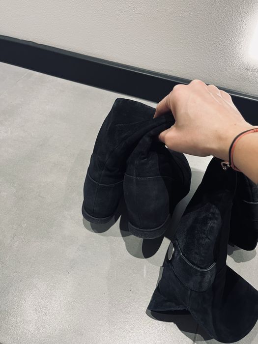 Muszkieterki Kazar skóra zamsz