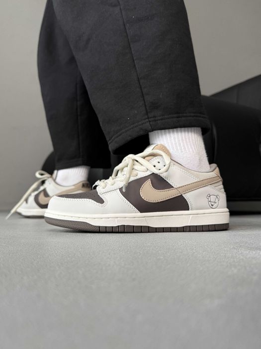 Мужские кроссовки Nike SB Dunk Teddy Bear Brown. Размеры 36-41