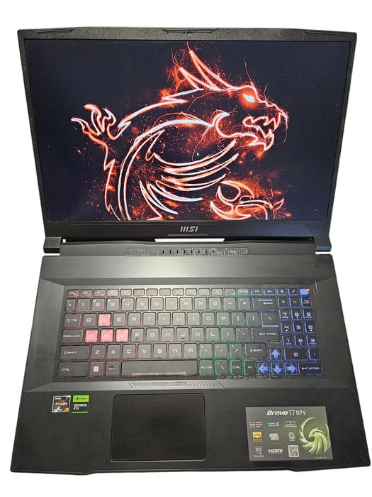Gw. 04.2026r Laptop MSI Bravo 17 RTX 4060 Ryzen 7 SSD 1TB RAM 16GB