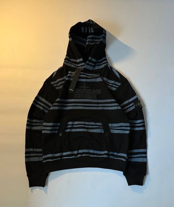 худі stone island x supreme | худі стон айленд супрім