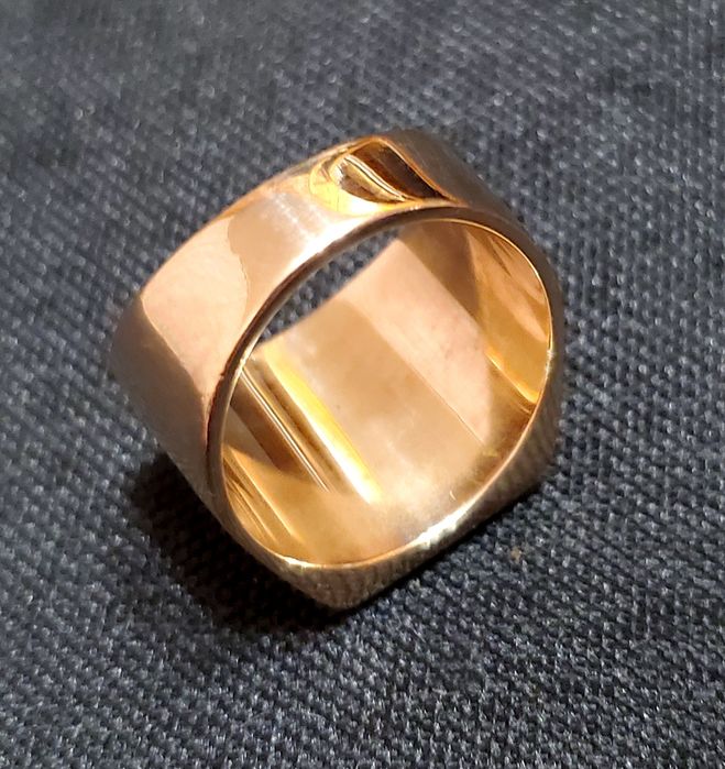 Печатка,кольцо золотого цвета без пробы цвета золота 583 периода ссср