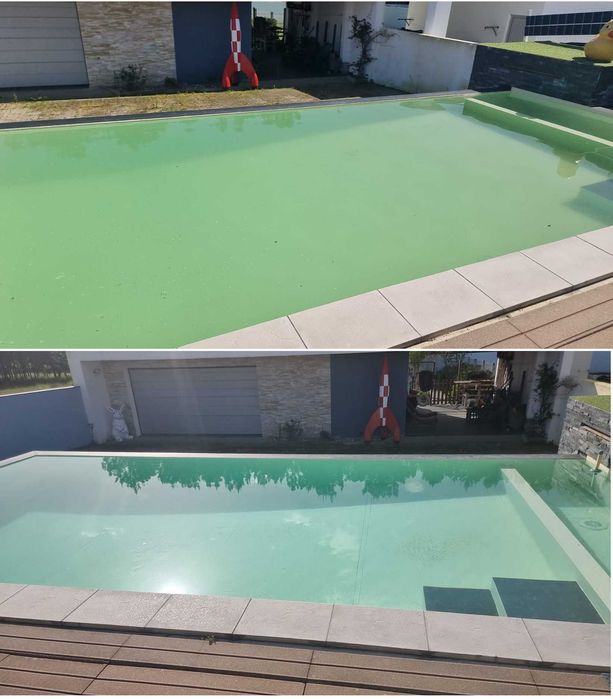 Limpeza e manutenção de piscina