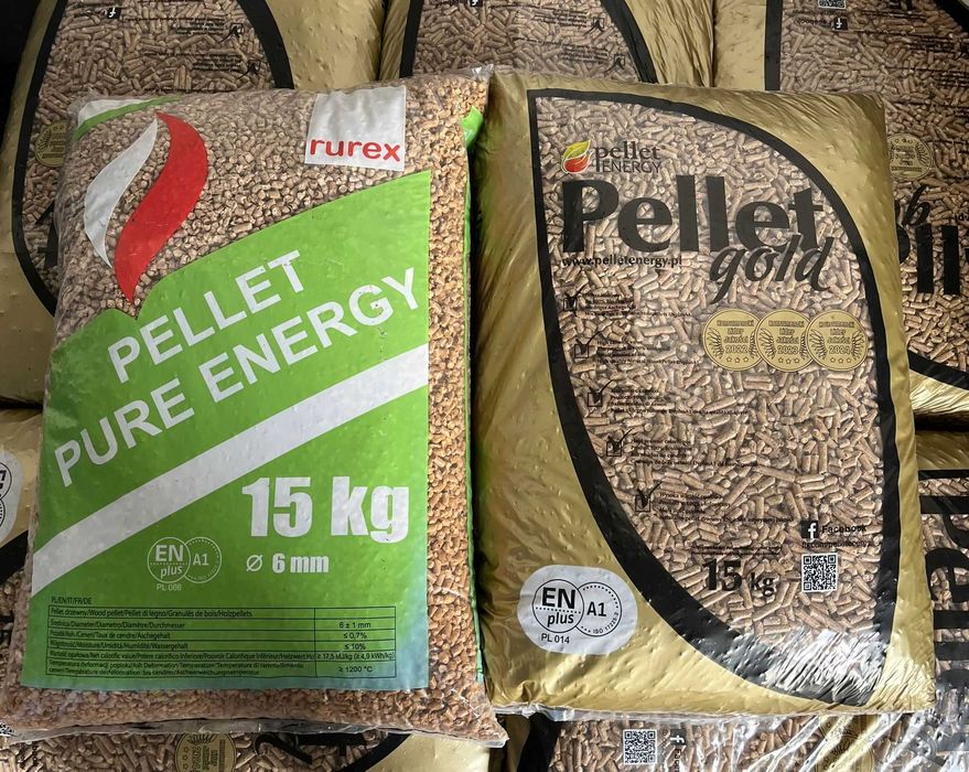 Pellet GOLD iglasty energy certyfikowany A1 DINplus  paleta 975kg Pleszew