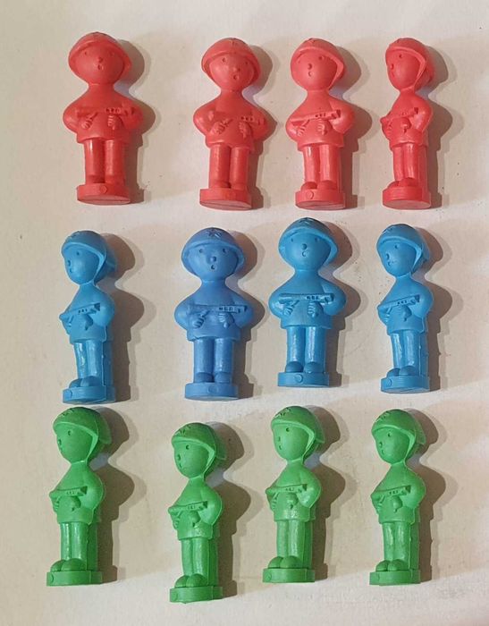 Резиновые  солдатики 6.5 см. Дутыши  17, 14, 9 см