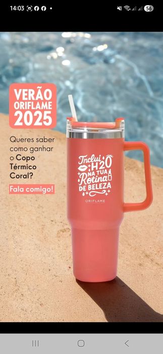 Copo térmico oriflame