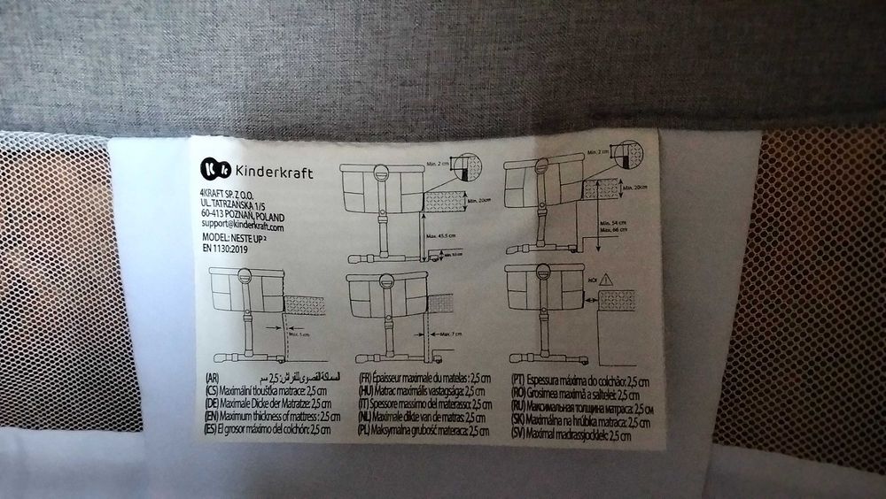 Berço Coleito de por ao lado da cama dos pais
