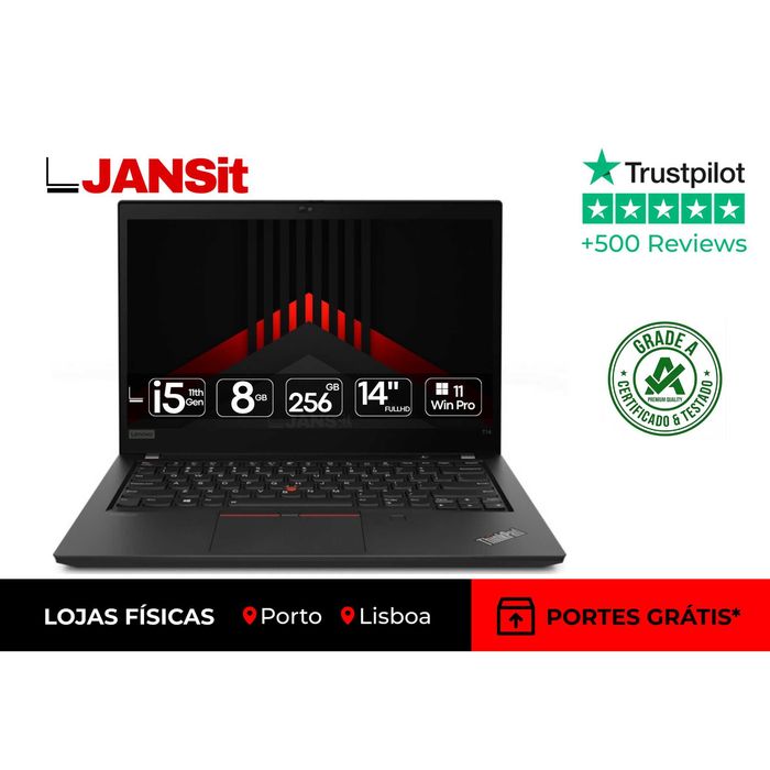 Lenovo ThinkPad T14 G2 | i5-1135G7 | 8GB | SSD 256GB | 14″ FHD | Iris Xe Graphics