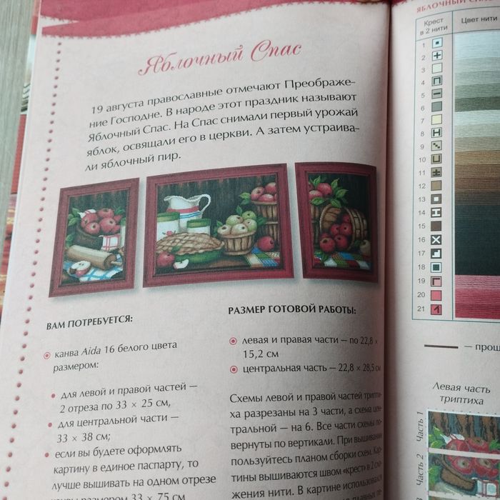 Книга для вишивки бісером чи ниткамиТриптихи