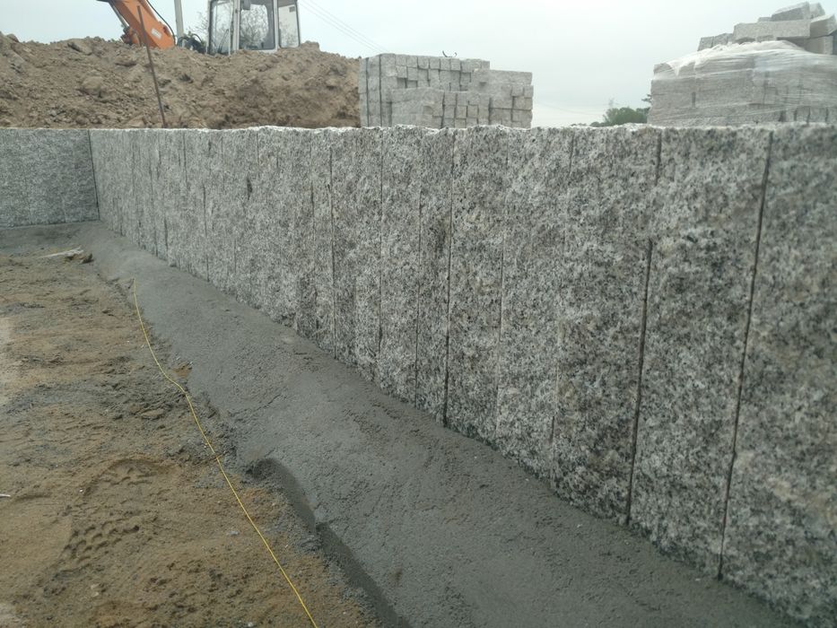 Palisada 30cm opornik kostka granitowa brukowa palisady granitowe grys