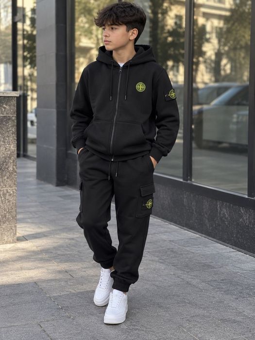 Теплий спортивний костюм. Підлітковий костюм. Stone Island, Nike