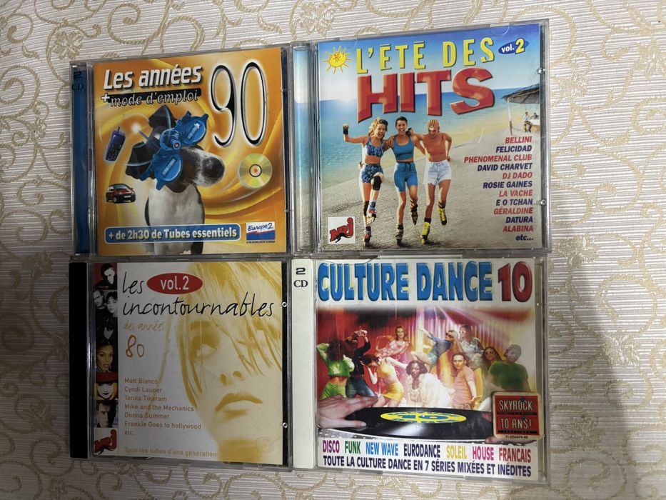 Lote 4 CDs Compilações - O Melhor dos Anos 80 e 90 | Dance, Pop, Eurodance