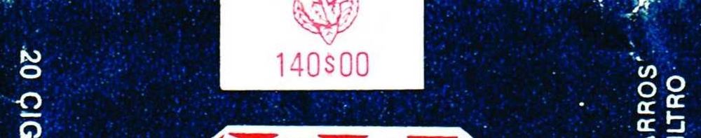 Cigarros Definitivos - 2 embalagens antigas vazias espalmadas