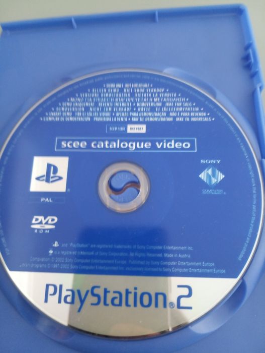 PS2 SCEE Catalogue Video	Playstation 2 - PS2				2002	sem a caixa original