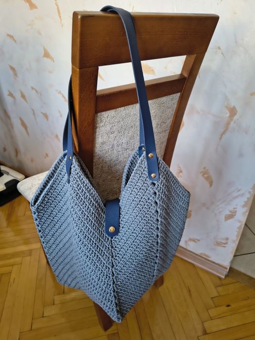 Torba ze sznurka bawełnianego handmade