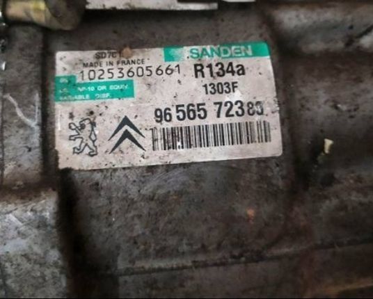 COMPRESSOR DO AC PEUGEOT 407 607  CITROEN C5 C6 2.7HDI 9656572380
