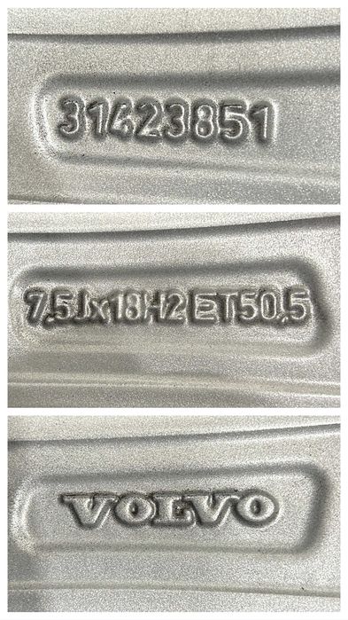 Oryginalne koła zimowe FELGI 18 VOLVO XC60 II Pirelli 235/60R18 2025r. 7,5mm jak NOWE